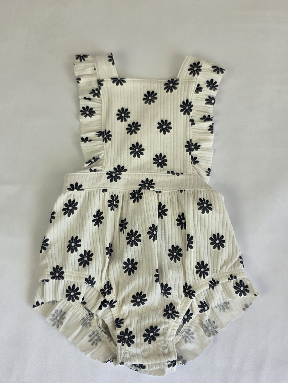 🌼 Cat & Jack Floral Ruffle Bubble Romper NWT 0-3 Months 🌼